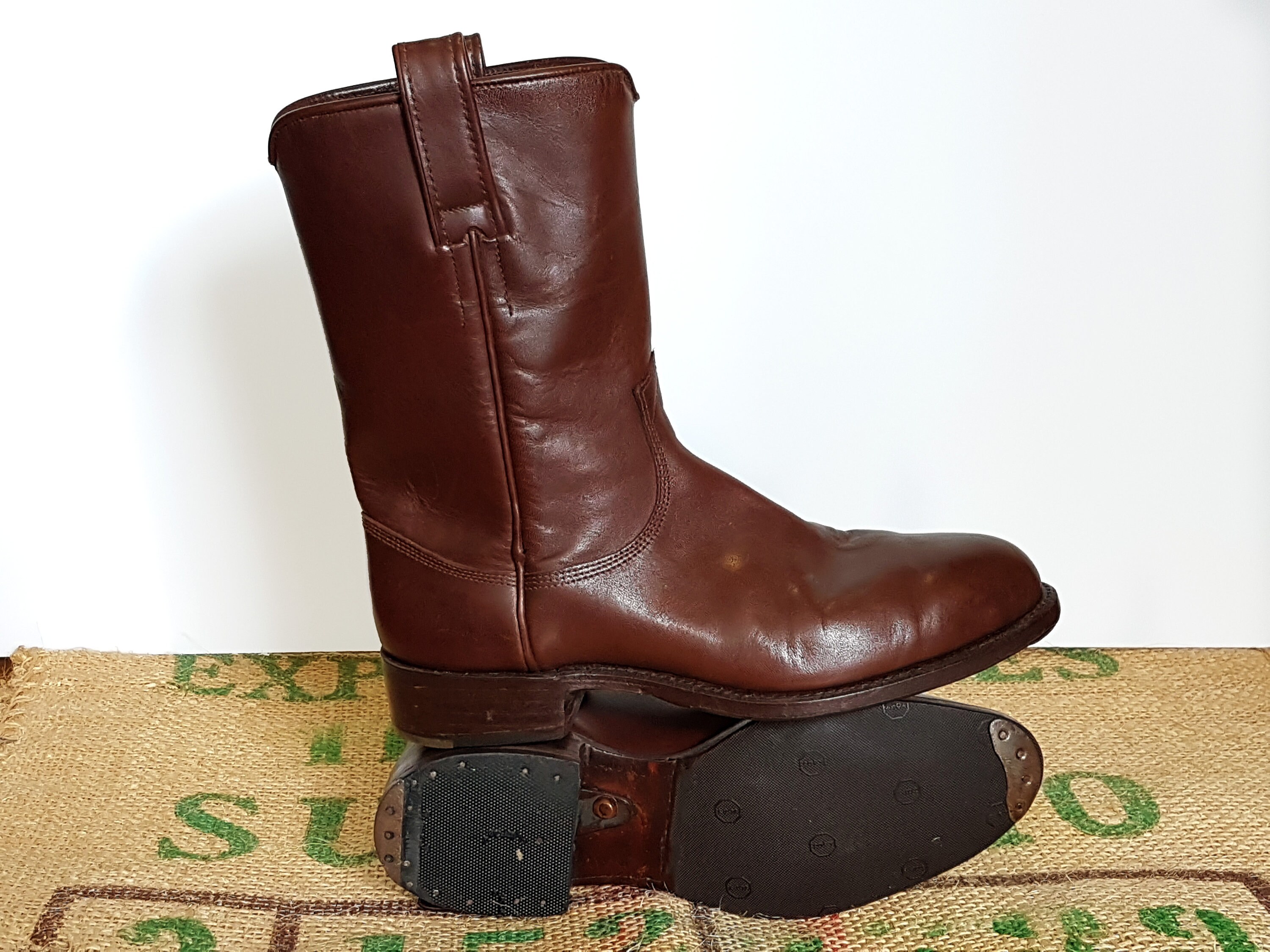 Vintage 90s Brown RM Williams Stock Agent Boots Made in