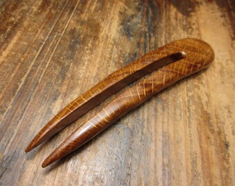hair fork wood, oak, hairpin wood, 13/10cm, wooden hairfork, wood hair fork, hairclip