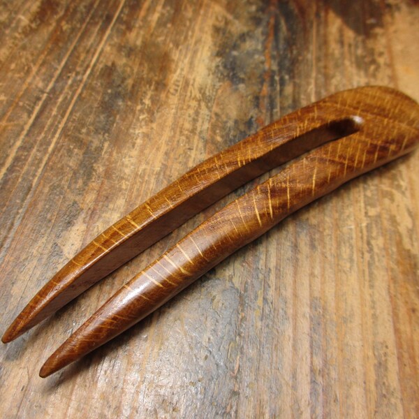 hair fork wood, oak, hairpin wood, 13/10cm, wooden hairfork, wood hair fork, hairclip