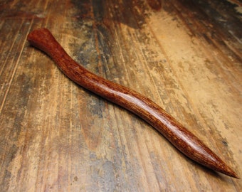 Hairpin wood, mahogany, 14.8cm, hairstick wood, fork, wooden pin, wood, hair accessories, wooden jewelry, wooden hairpin