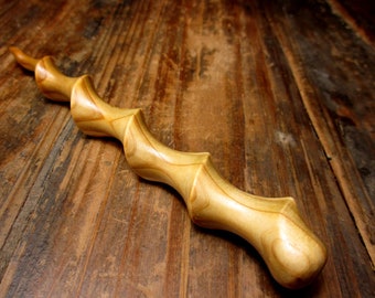 Hairpin wood, thuja, 14.5cm, hairstick, spiral wood, fork, wooden pin, wood, hair accessories, wooden jewelry, wooden hairpin