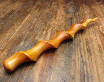 Hairpin wood, alder, 14.3cm, hairstick, spiral wood, fork, wooden pin, wood, hair accessories, wooden jewelry, wooden hairpin