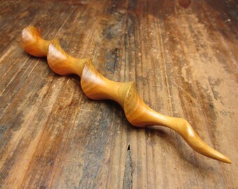 Hairpin wood, pine, 14.8cm, hairstick, spiral wood, fork, wooden pin, wood, hair accessories, wooden jewelry, wooden hairpin