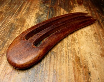 hair fork wood, nut, 14/11.5cm, hairpin wood, fork, wooden hairfork, wood hair fork, hairclip