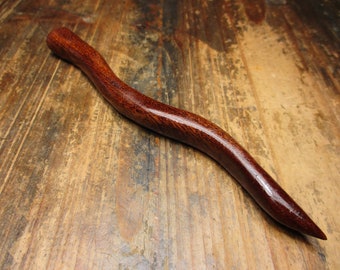 Hairpin wood, mahogany, 15.2cm, hairstick wood, fork, wooden pin, wood, hair accessories, wooden jewelry, wooden hairpin