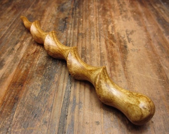 Hairpin wood, beech, 14.3cm, hairstick, spiral wood, fork, wooden pin, wood, hair accessories, wooden jewelry, wooden hairpin