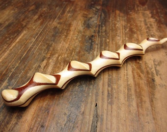 Hairpin wood, maple mahogany, 14.9cm, hairstick, spiral wood, fork, wooden pin, wood, hair accessories, wooden jewelry, wooden hairpin