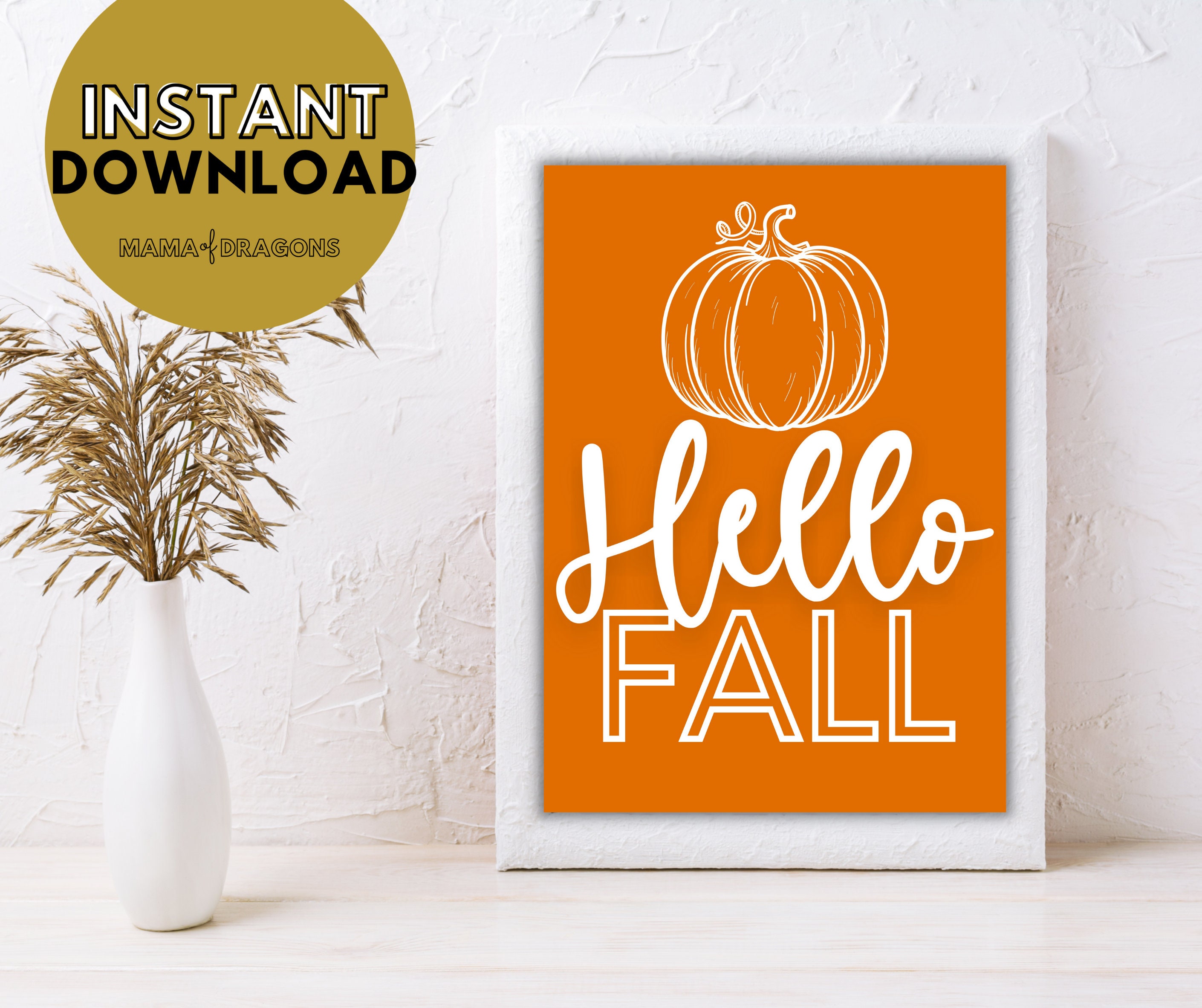 Autumn printable wall art Instant Download