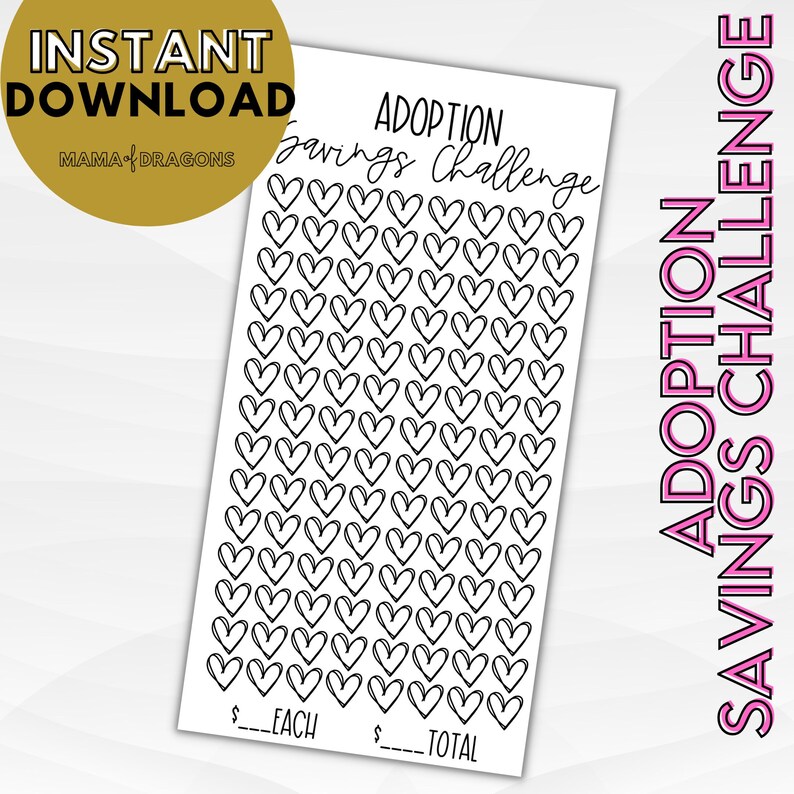 Adoption Savings Challenge, Saving for an Adoption, Saving to Adopt ...