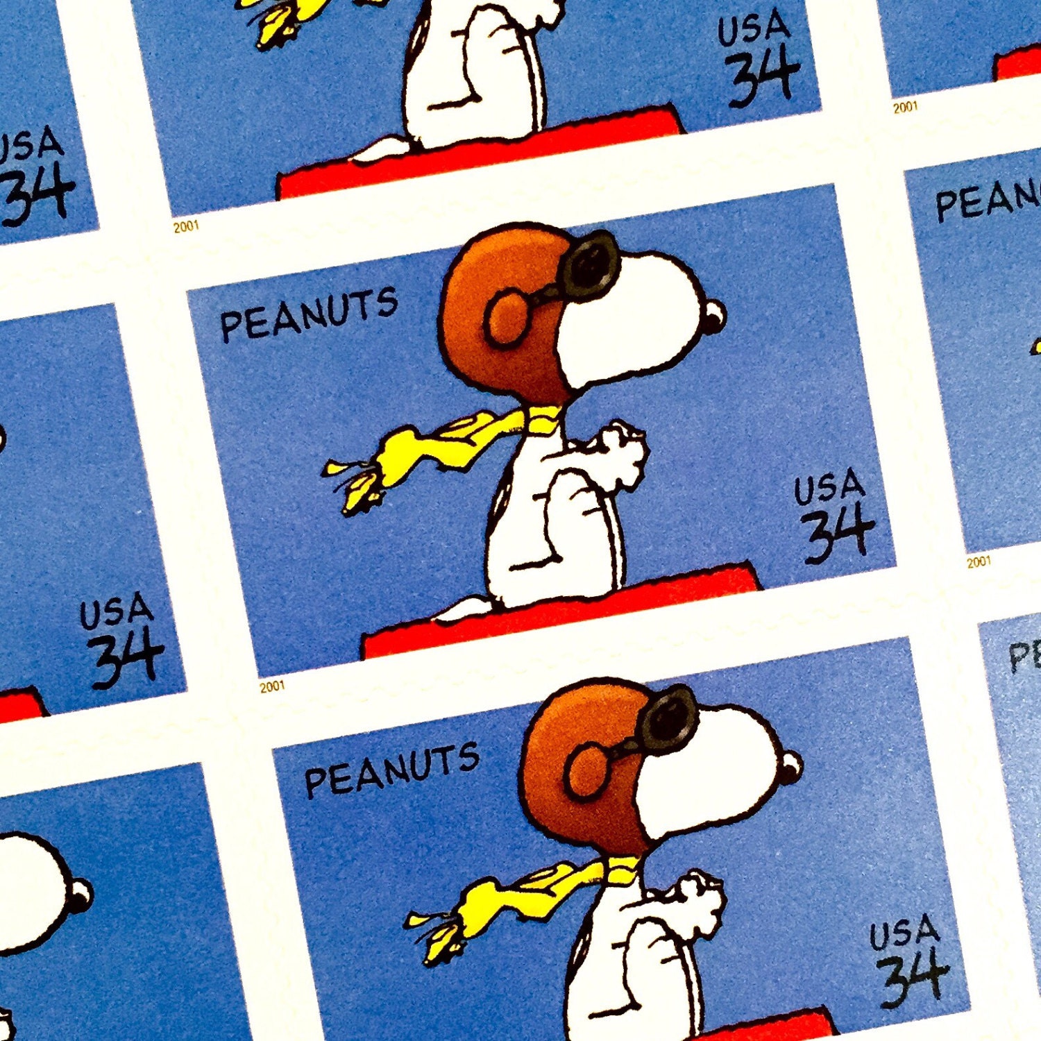 4 X Peanuts Unused 34 Cents US Postage Stamps Snoopy Etsy UK