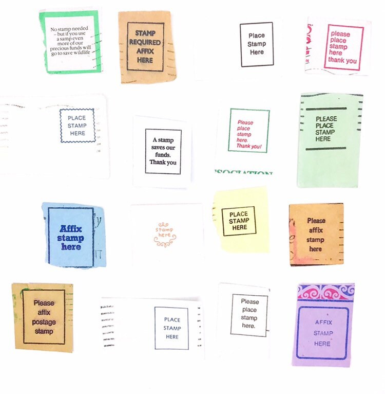 16 x genuine Affix stamp pieces all different from Etsy