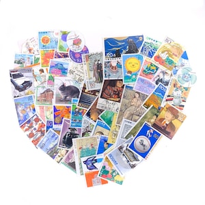 100 sellos postales japoneses usados, Papel Lucky Dip off, todos diferentes, Japan Nippon, Coleccion de sellos, Arte y artesanía por correo, Paquete parachoques