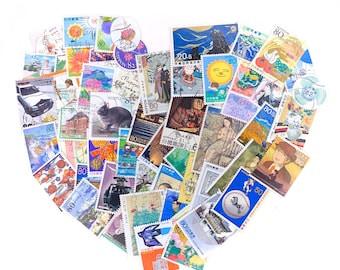 400 X Used Rainbow British Machin Postage Stamps off Paper for Collage, Stamp  Collecting, Mail Art, Stamp Art, Scrapbooking, Crafting 