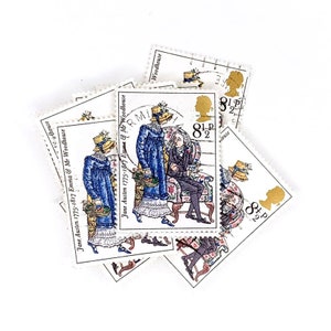 10 x Emma et M. Woodhouse Jane Austen d'occasion GB 1975 timbres - GB britannique - pour travaux manuels, carnet, scrapbooking, échanges, fabrication de cartes