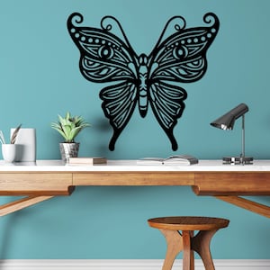 Butterfly SVG/DXF CNC file, Wall Art Laser Cut Files, Butterfly Yard Art Cutting File, Paper Cut File For Cricut, Silhouette.