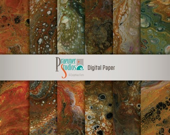 Marble Digital Paper | Fall Color Printable Paper | Autumn Backdrop | Rustic Photo Backgrounds | Earth Tones