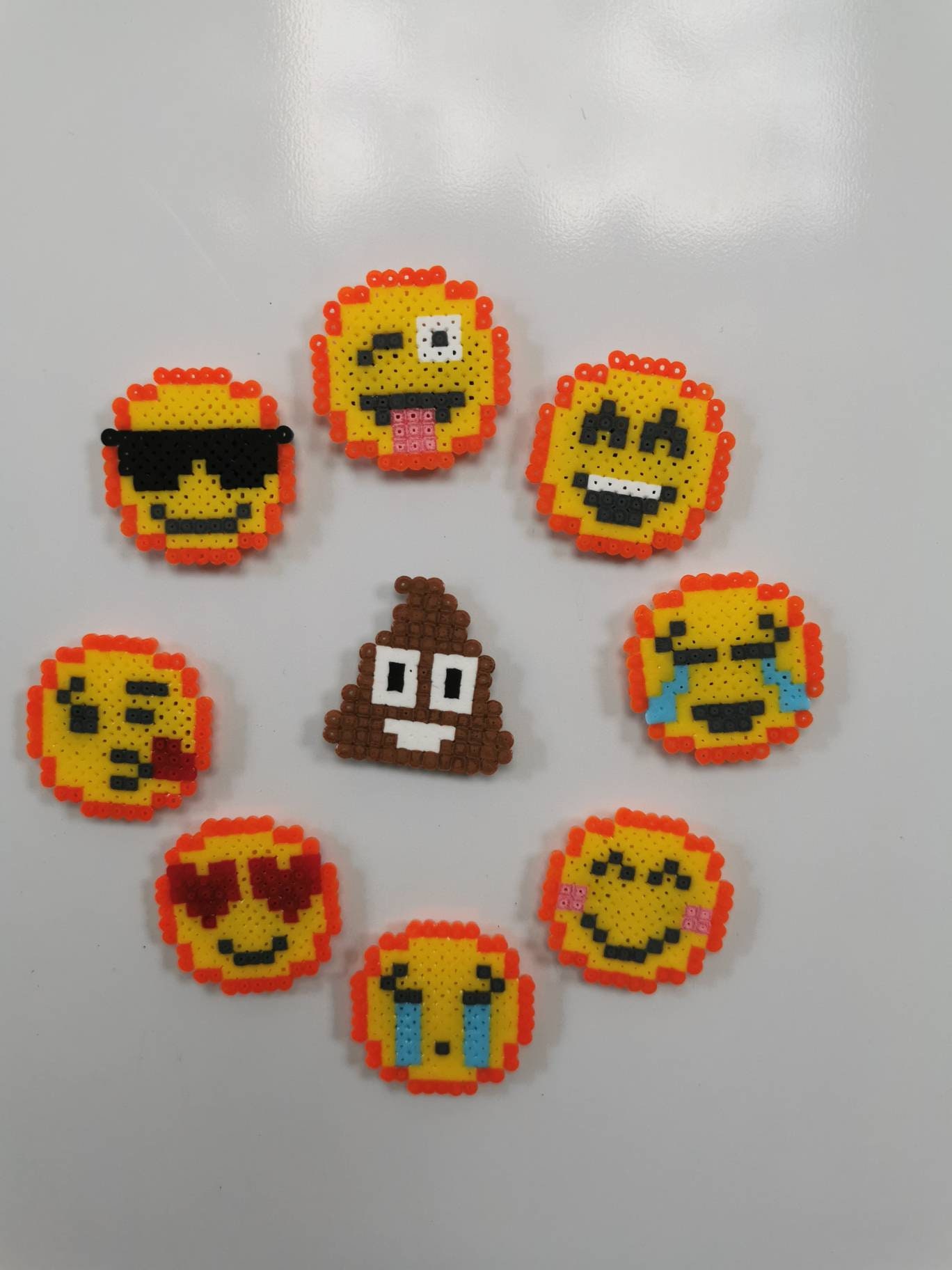 Magnet, Aimants Pour Frigo Émoji Lot de 9