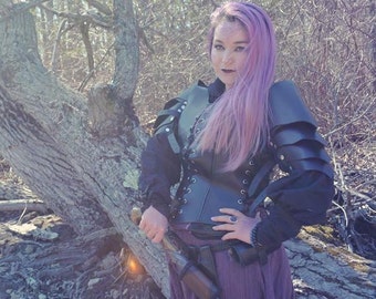 Genuine NAPA Leather Woman Game of thrones medieval armour role play LARP SCA Armor Comic Con Bicolline Burning Man Dragon thrones Costume