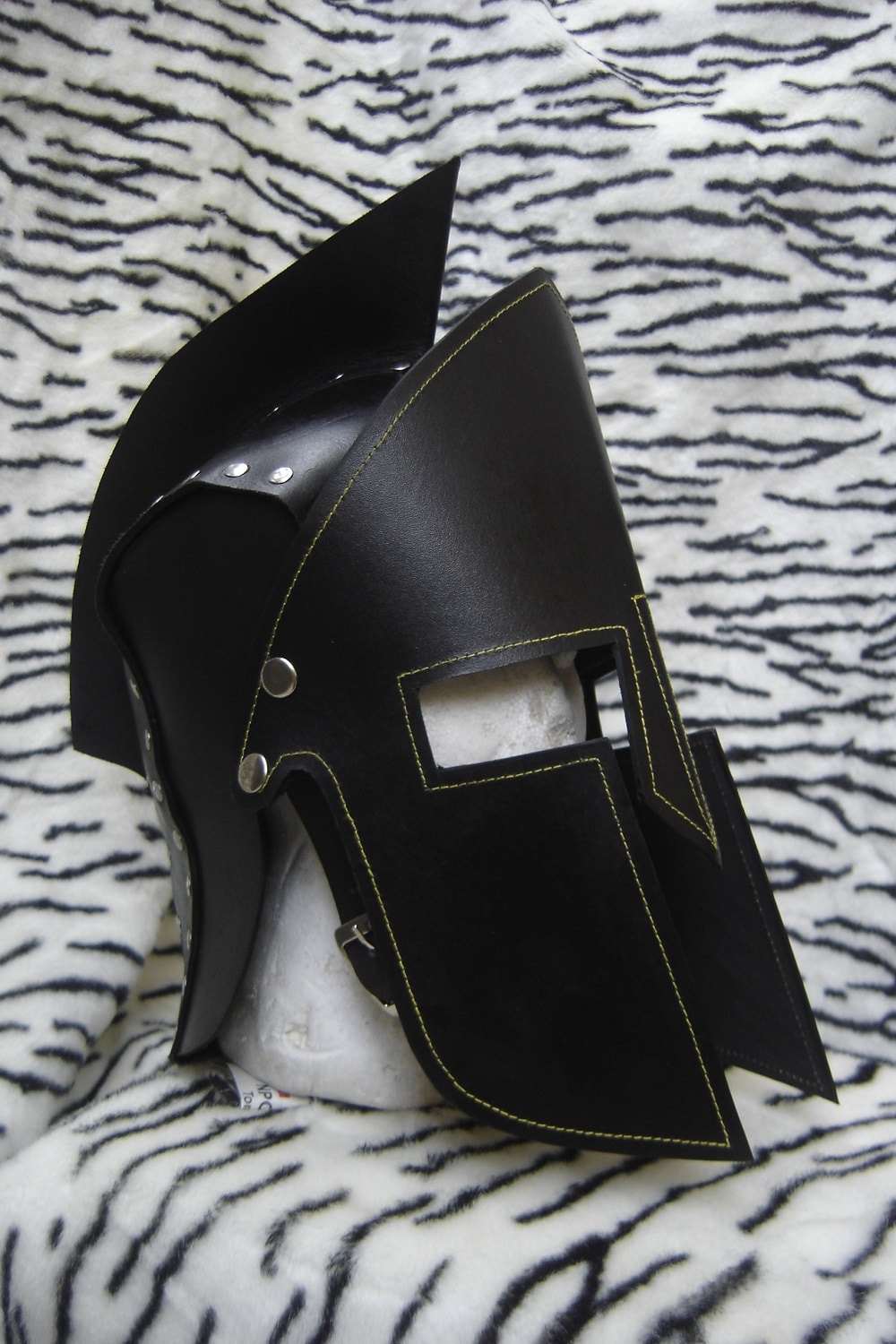 Real Leather Spartan Helmet Roman Armour Fantasy Knight Helmet | Etsy