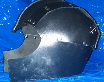 Real Leather Helmet Roman Armour Fantasy Knight Helmet Medieval Armor Viking Greek Burning Man festival LARP costume SCA leder