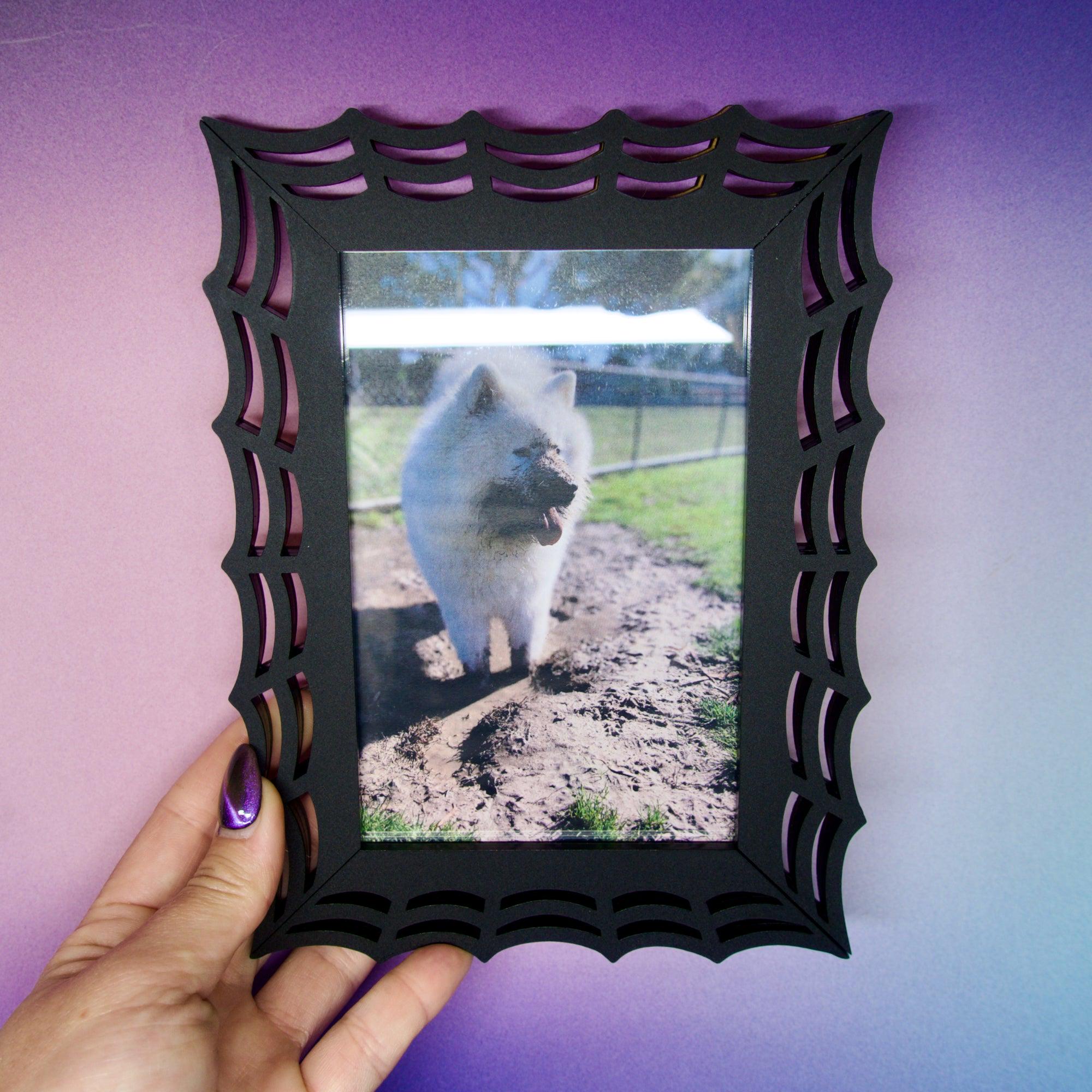 Spooky Photo Frame - Spiderweb