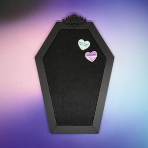 Gothic Black Coffin Enamel Pin Board