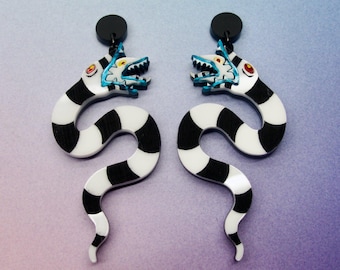 Beetlejuice Sandworm Earrings