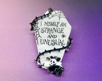 Beetlejuice Strange and Unusual Coffin Brooch