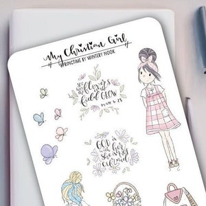 My Christian Girl - sticker lente, bijbeltekst schattig