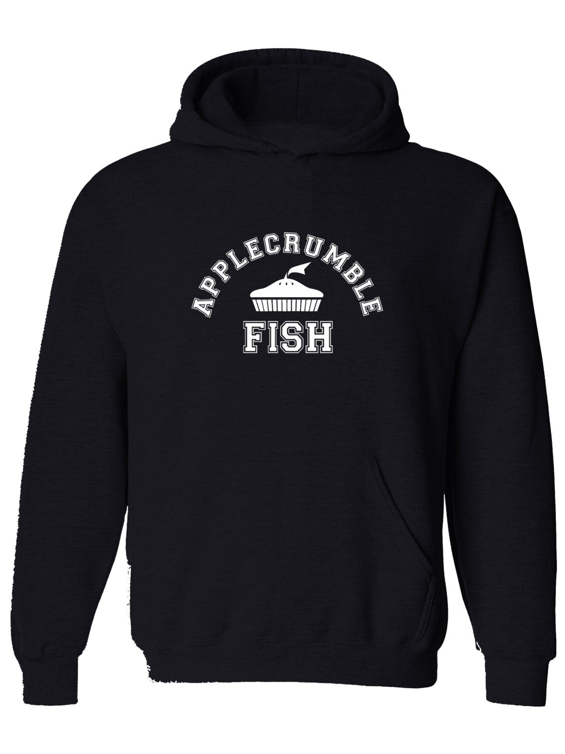 Image of Applecrumble & Fish 1 - Silly Spoof Brand Parody Men's Hoodie From Fatcuckoo Hm1343 Ideal Gift For Dads, Sons, Friends