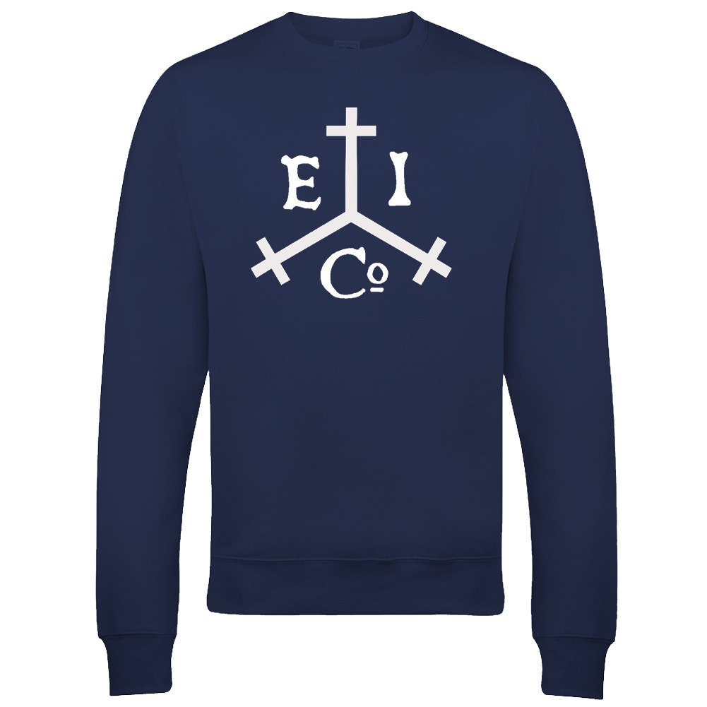 Image of East India Company Logo - British Empire Historical Men's Male Sweatshirt Jumper Top From Fatcuckoo -Sw1728 Ideal Gift For Dad, Son