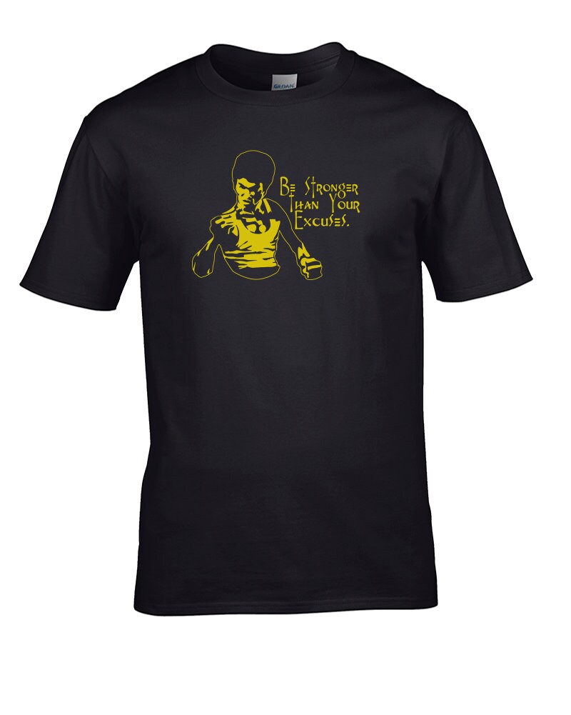 Image of Be Stronger Than Your Excuses- Martial Arts Quote Men's T-Shirt From Fatcuckoo - Mts2713 The True Father Of Mixed