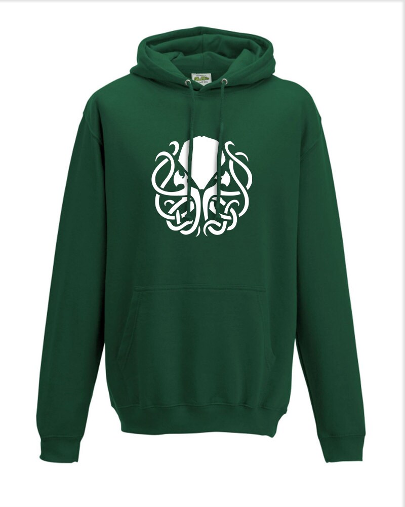 Image of Cthulhu God Symbol- Lovecraft Occult Cthulhu Mythos- Mens Hoodie/Hooded Top From Fatcuckoo - Hm1352 Ideal Gift For Dads, Sons, Friends