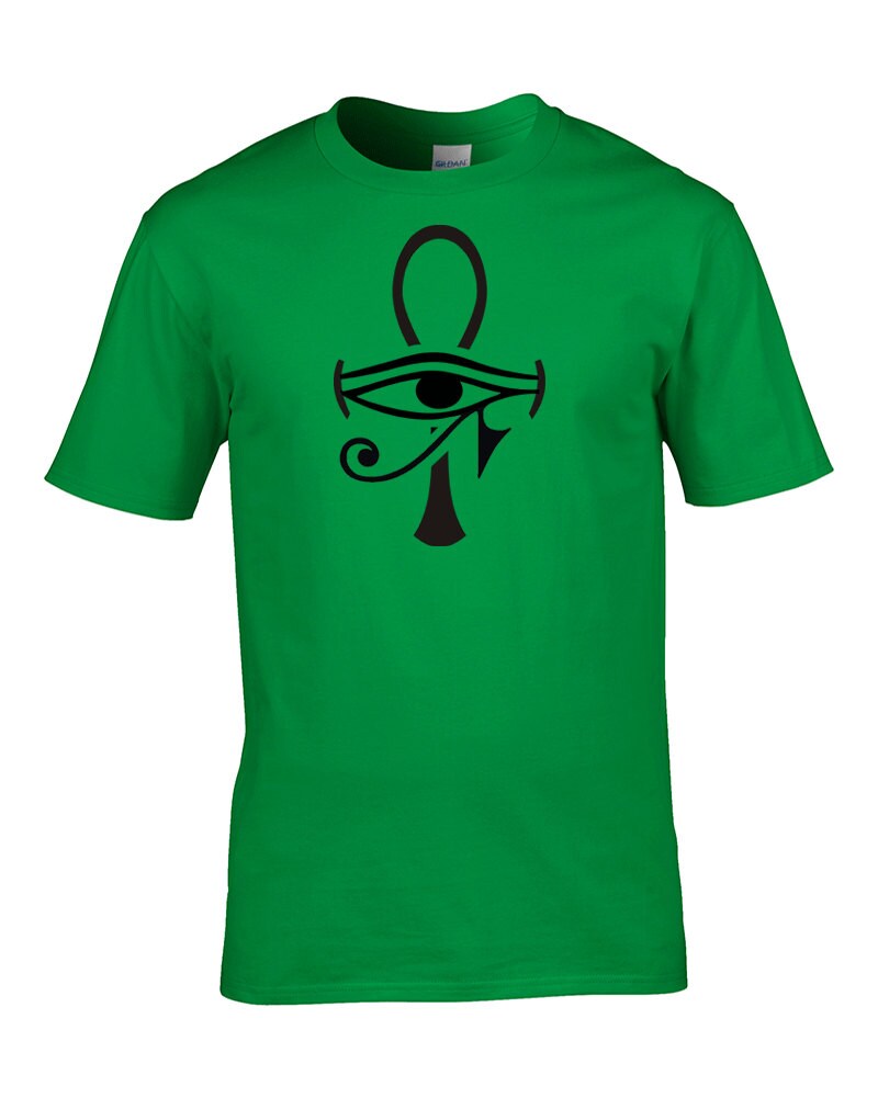 Image of Egyptian Ankh Cross- Graphic Men's T-Shirt From Fatcuckoo - Mts1527