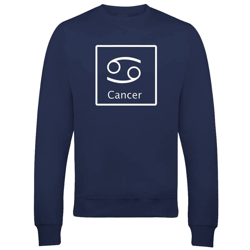 Image of Cancer "The Crab' Horoscope Water Sign - Astrological Symbol Men's Male Sweatshirt Jumper Top From Fatcuckoo -Sw2102 Ideal Gift