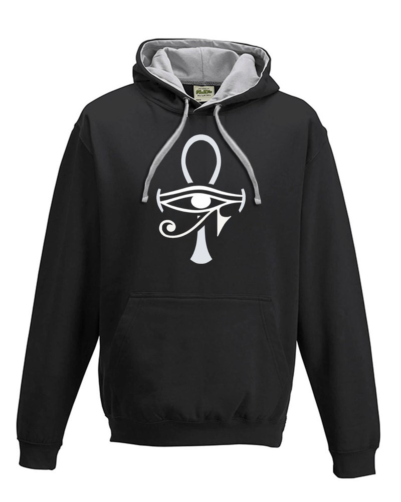 Image of Egyptian Ankh Cross- Graphic Men's Hoodie/Hooded Top From Fatcuckoo - Vhm1527 Ideal Gift For Dads, Sons, Friends