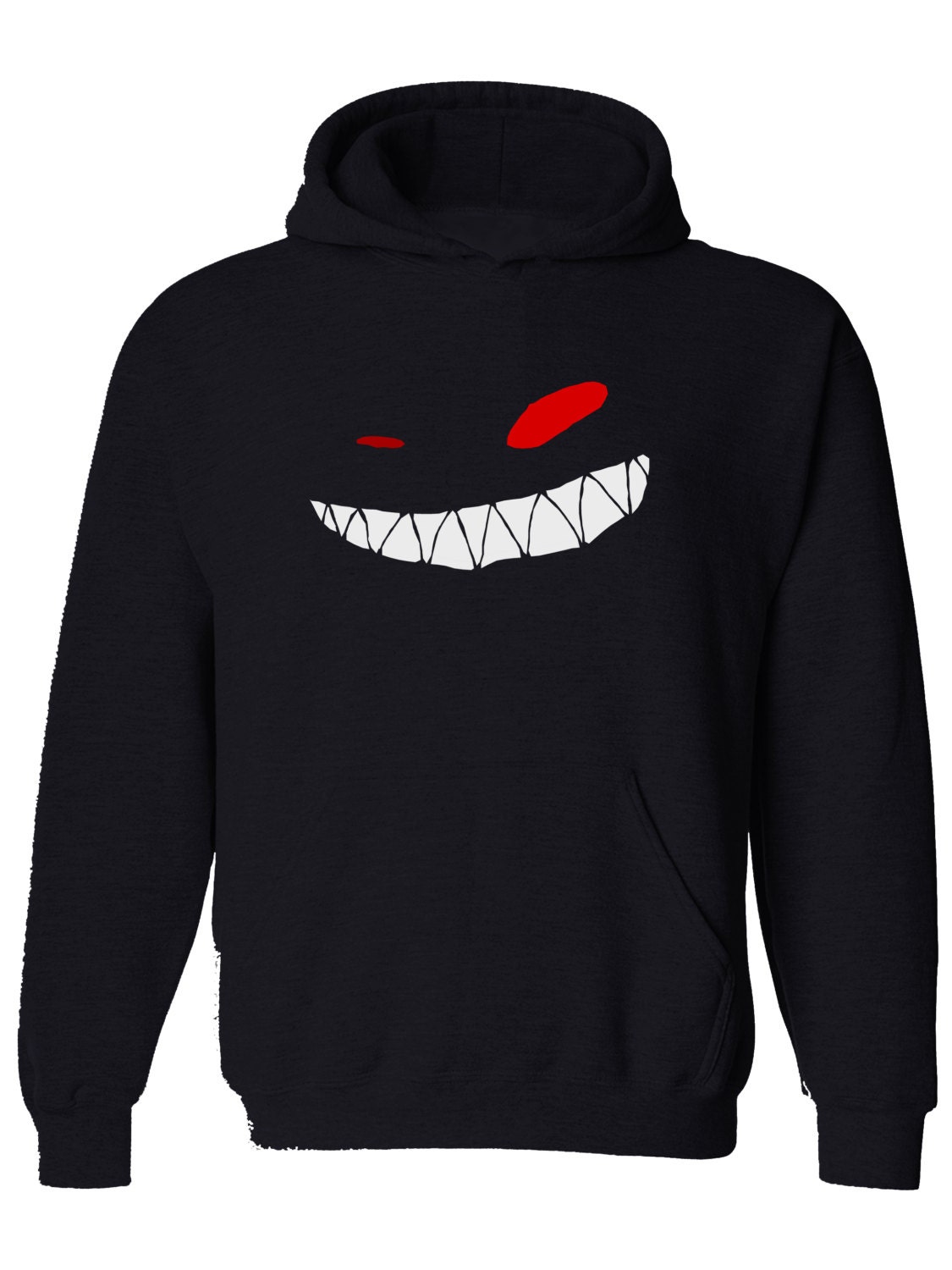 Image of Evil Face - Goblin, Smile, Smiling, Creepy, Troll Grin Mens Hoody, Hooded Top From Fatcuckoo Hm1475 Ideal Gift For Dads, Sons, Friends