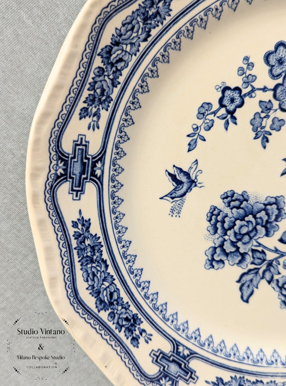 英国Mason's Manchu アイアンストーン皿 直径25cm 5枚セット 英国Mason's Manchu アイアンストーン皿 直径25cm 5枚セット $_