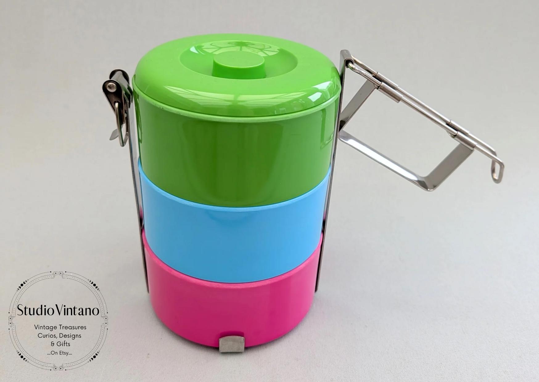 Vintage Habitat Melamine Stacking Bento Box, Retro Kitchen - Etsy