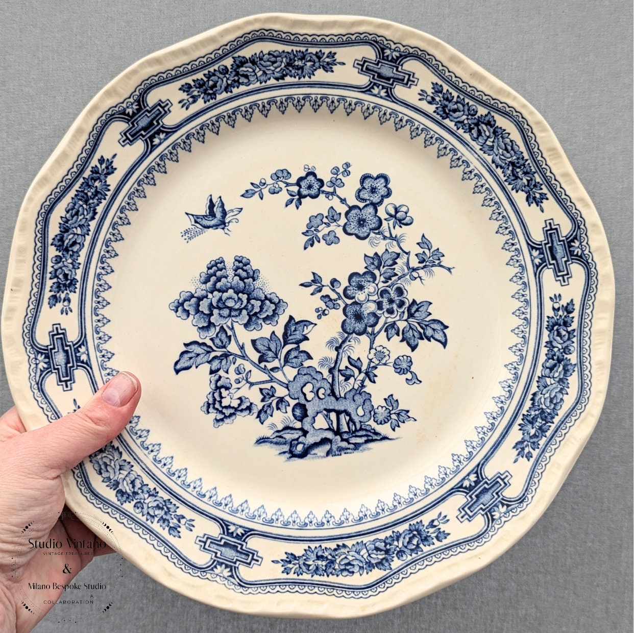 Masons Ironstone, Masons Manchu, 1930s, Vintage Plate
