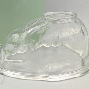 Vintage glass jelly mould, rabbit jelly mold, glass jelly mold, Retro kitchen, vintage jelly mould, jello, vintage kitchen, 1950s