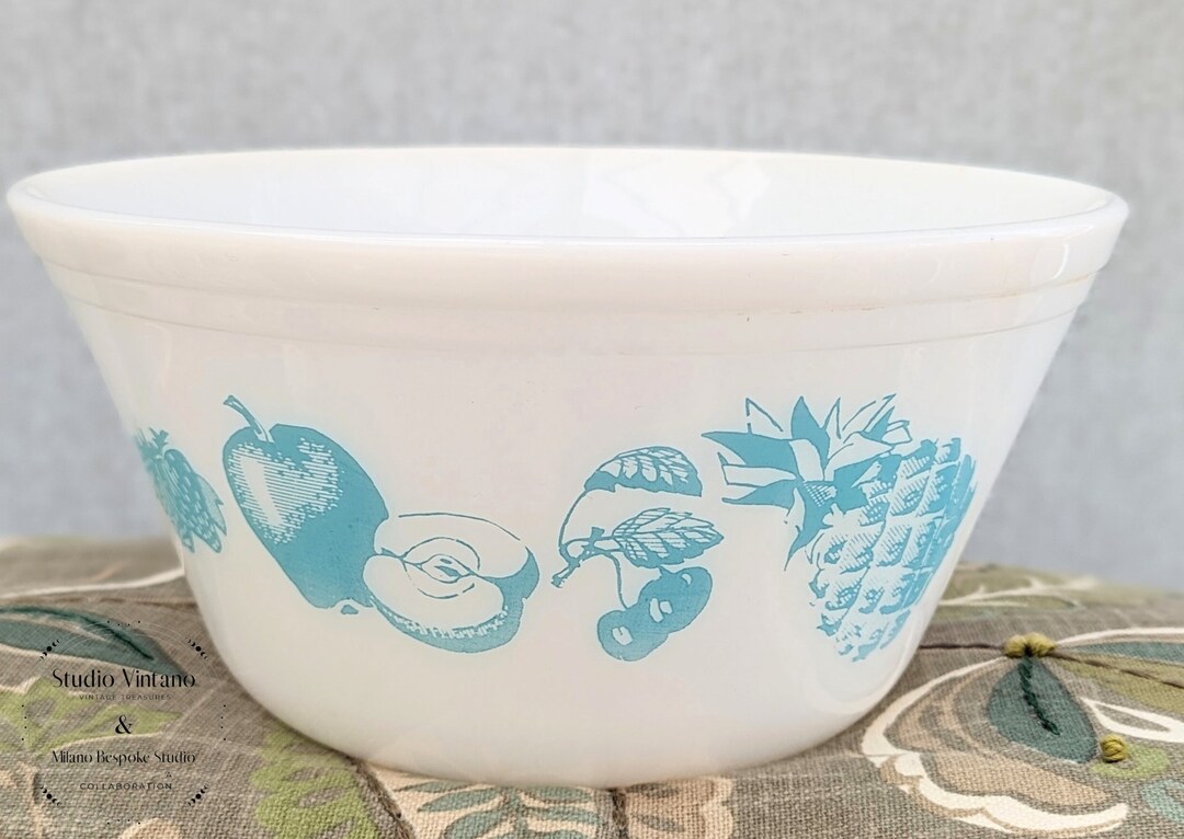 Federal Glass Bowls, Milk Glass, Fruit Fare, Vintage Pyrex, 1950s, Oven ...
