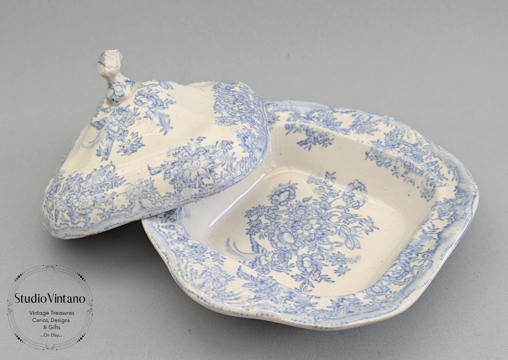 Burleigh Blue Asiatic Pheasants - Etsy