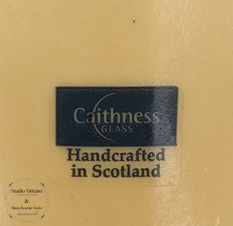 Caithness Vase, Chinese Sand and Black, Ebony Range Vase, 80s, Caithness Scotland, Art Glass