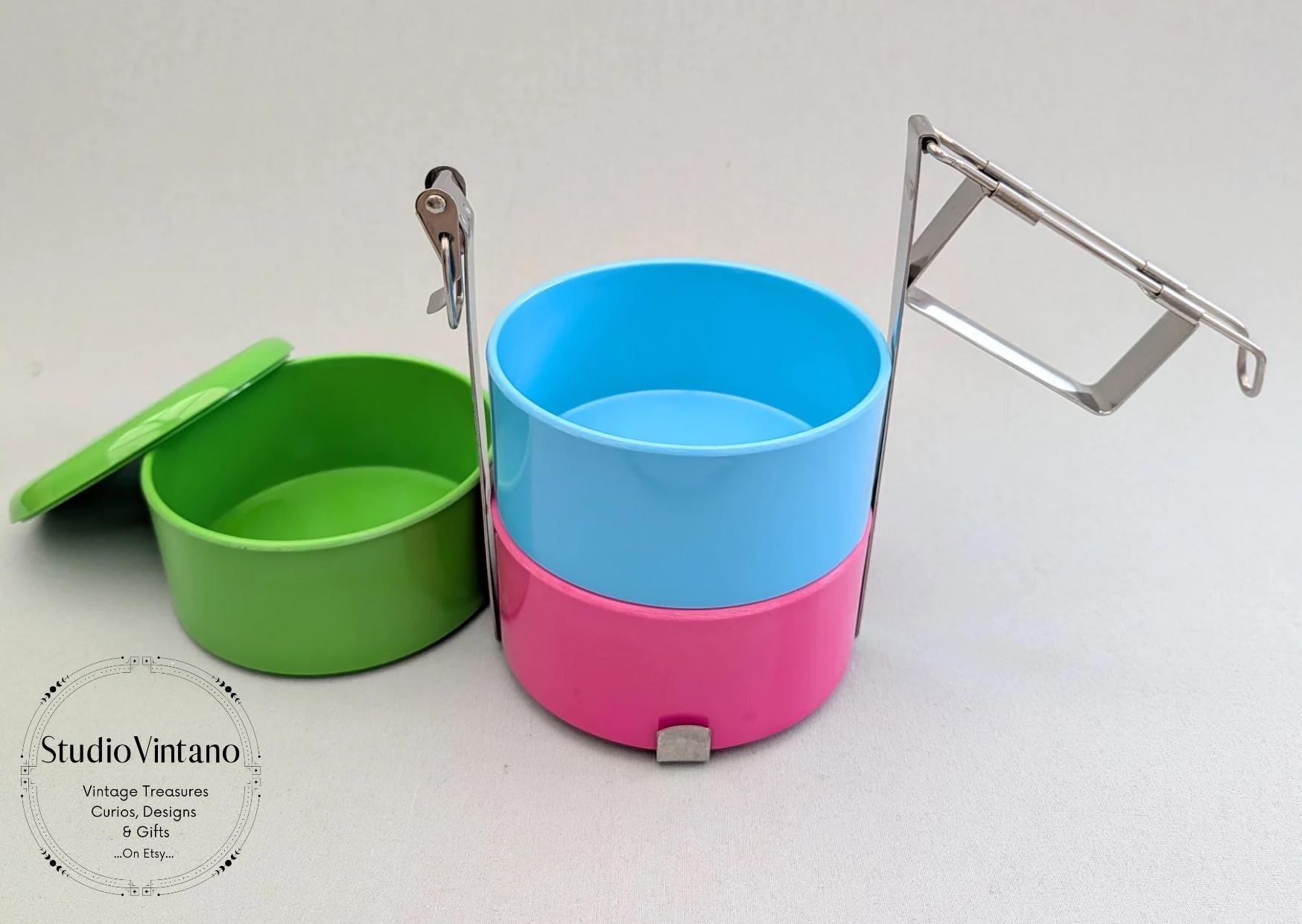 Vintage Habitat Melamine Stacking Bento Box, Retro Kitchen - Etsy
