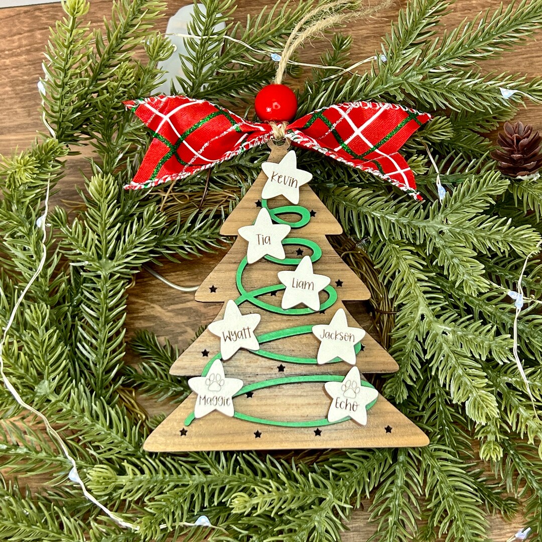 Christmas Tree Family Name Ornament Gift For Mom Gift For Sibling christmas-tree-family-name-ornament-gift-for-mom-gift-for-sibling