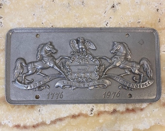 Pennsylvania Bicentennial license plate- Hand Cast Aluminum, Made in USA