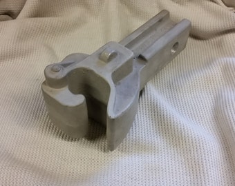 Train Knuckle Hitch Plug – Cast Aluminum, Custom I-Beam Design, Fits 2&quot; Receiver, Handmade in Hanover PA