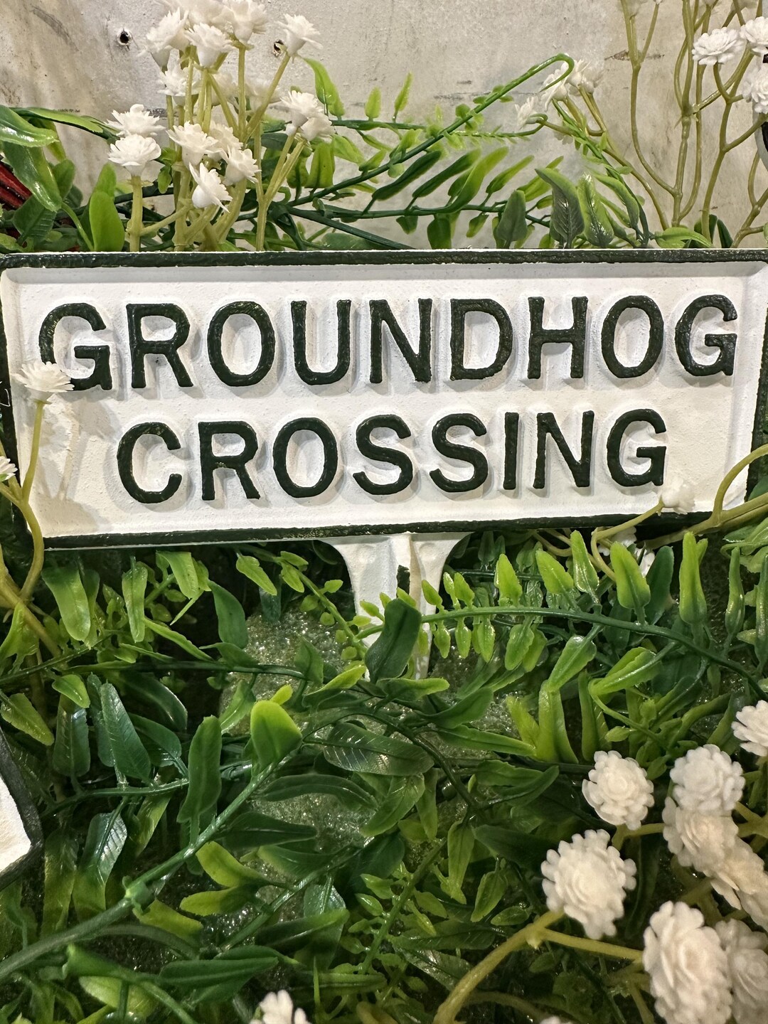 Groundhog Sign Groundhog Crossing Garden Sign – Cast Aluminum Yard Stake, Handmade in ...