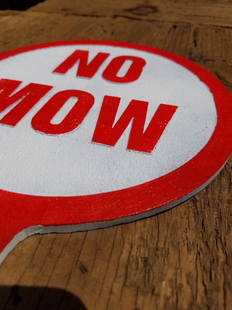 No Mow Yard / Garden Sign | Etsy